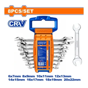 WADFOW Double Open End Spanner Set 6-22mm | WDS2208