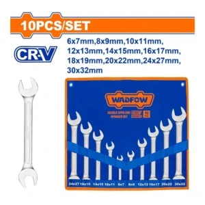 WADFOW 10 Pcs Double Open End Spanner Set 6-32mm | WDS2M10