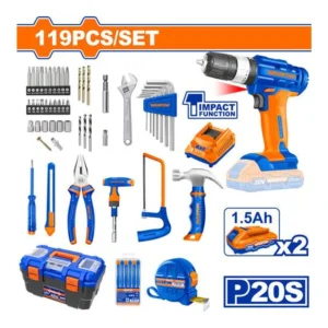 WADFOW 119 Pcs Tools Set 13mm | WDT1B119