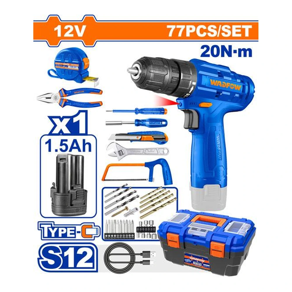 WADFOW 77Pcs Tools Set | WDT1B77